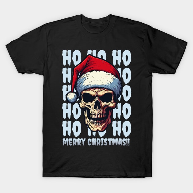 ho ho ho, skull santa T-Shirt by legend